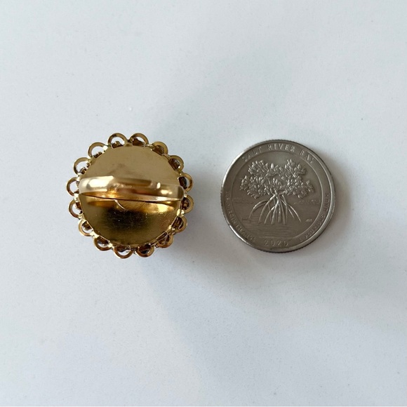 ⭐️ Vintage Handmade Rhinestone Cluster Adjustable Cocktail Ring - Picture 9 of 9